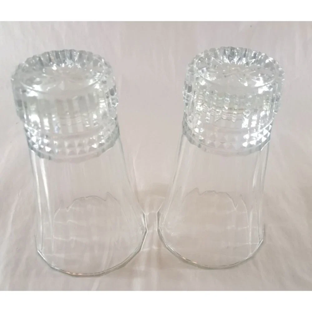 2 Cristal D'Arques Durand Victoria Crystal 16 oz Tumbler Water Glass Fluted 6.5